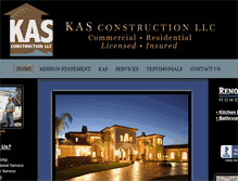 Tablet Screenshot of kasconstructionllc.com